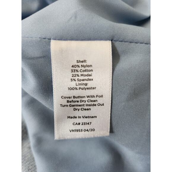 Talbots Aberdeen Blazer Blue 2 button sz 12 office career professional academic - Picture 6 of 9